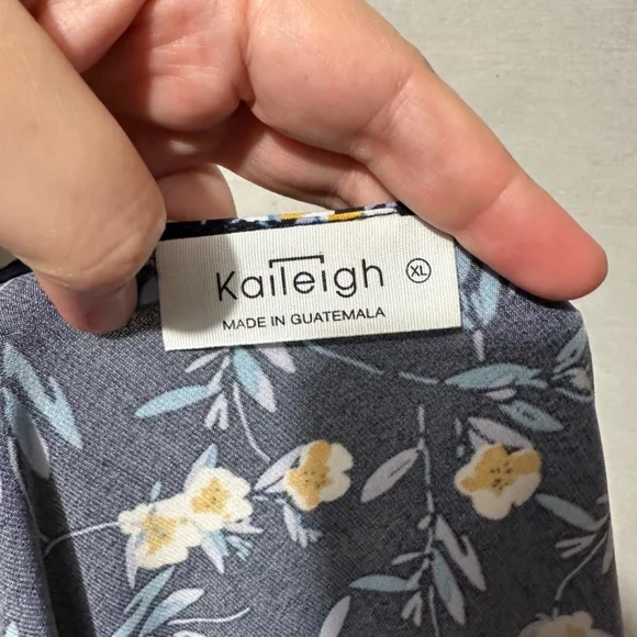 Kaileigh Navy Floral Mini Dress - Picture 4 of 5